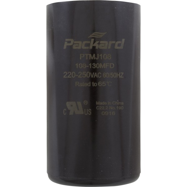 Start Capacitor, 108-130 MFD, 220-250 VAC : CAP-1046