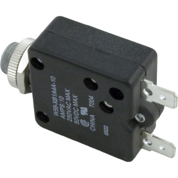 Circuit Breaker, Panel Mount, 10A, 115v :