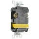 GFCI, Leviton, 20A, SPST, Deadfront, Black : 8590-XE