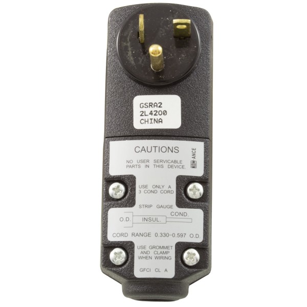 GFCI, Leviton, 20A, 115v, Self-Test Auto Reset, Right Angle : GSRA2