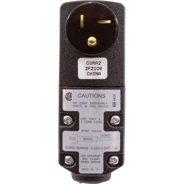 GFCI, Leviton, 20A, 115v, Self-Test Auto Reset, Right Angle : GSRA2