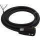 In-Line GFCI, 15A, 115v, SPST, 15 foot Cord,  (B/W/with G) : 30-0061B-K