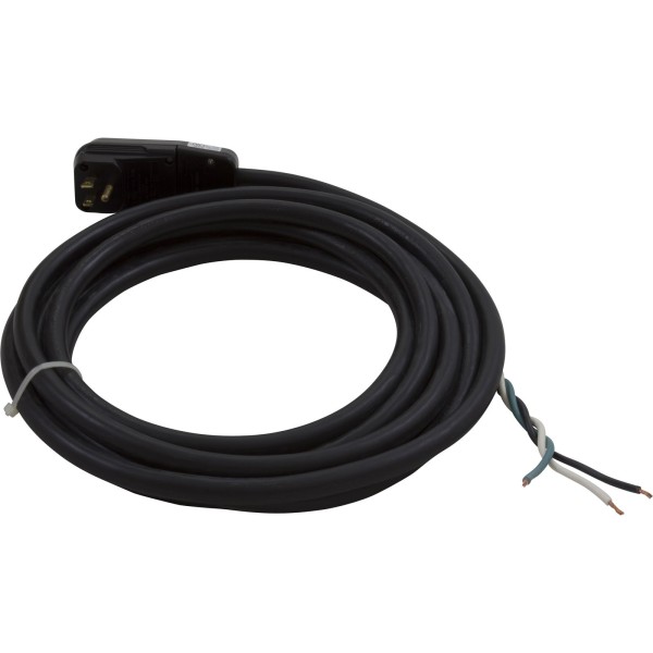 In-Line GFCI, 15A, 115v, SPST, 15 foot Cord,  (B/W/with G) : 30-0061B-K