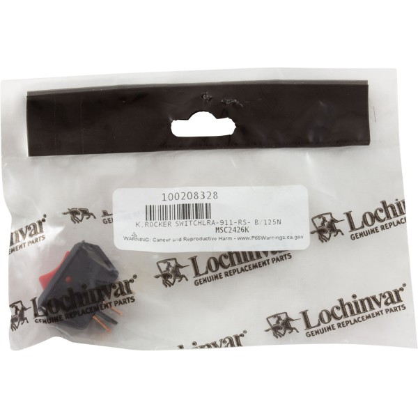 Rocker Switch, Lochinvar Boilers/Heaters, On/Off, 10A : 100208328