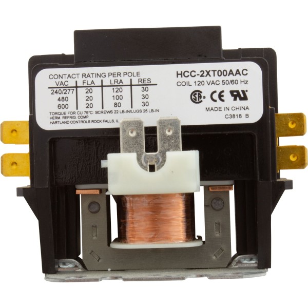 Contactor, DP, 20A FLA, 115v :