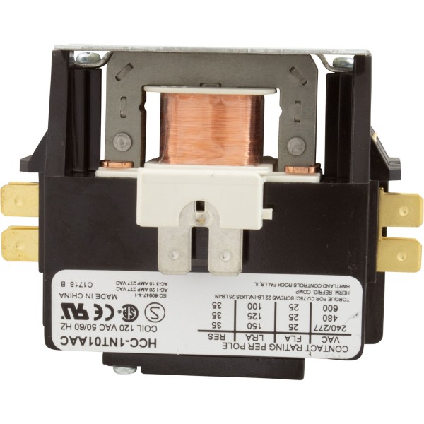 Contactor, SP, 25A FLA, 115v :