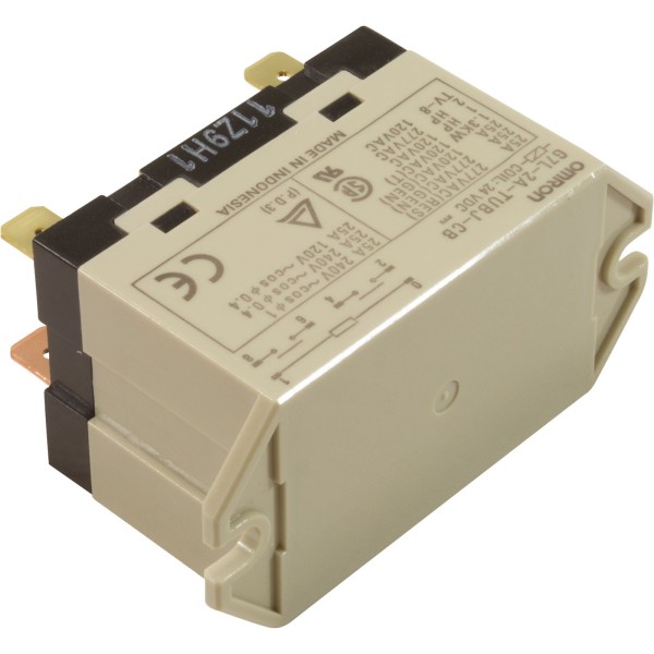 Relay, Omron, DPST, 24VDC : G7L-2A-TUBJ-CBDC24