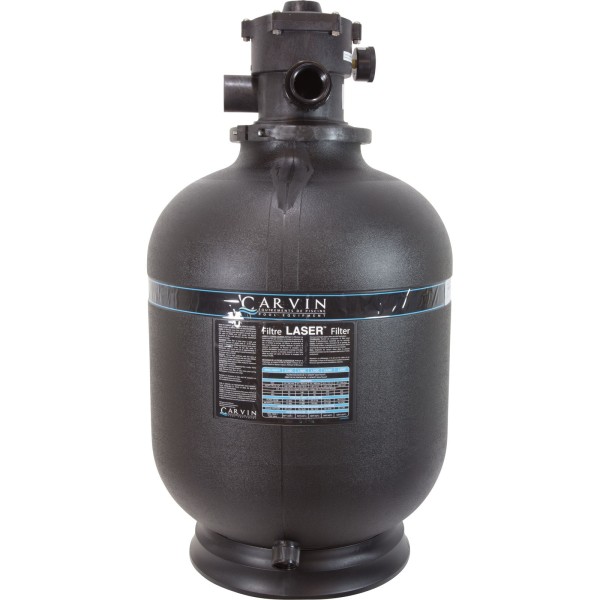 Sand Filter, Carvin Laser L192C-7C, Top Mt, 19", 1-1/2" Valve : 94089192