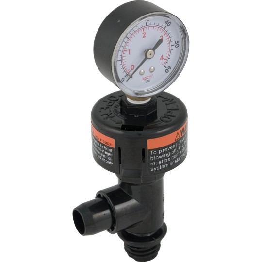 Pressure Gauge Assy, Pentair SMBW, 1/4"mpt, 0-60psi, Bttm Mount : 073027