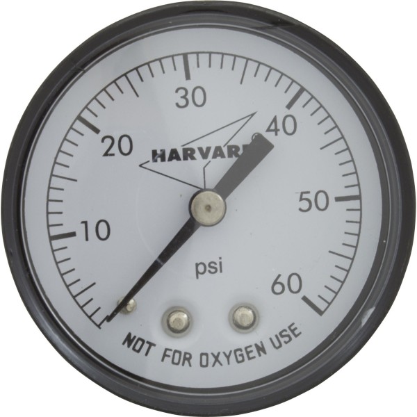 Pressure Gauge, 1/4"mpt, 0-60psi, Back Mount, Generic : IPPG602-4B