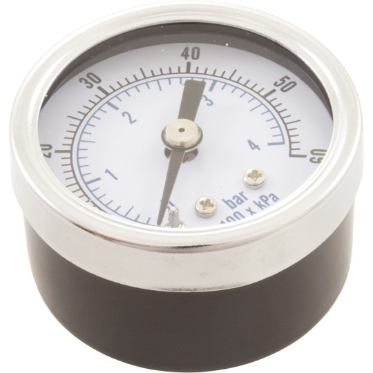 Pressure Gauge, 1/8"mpt, 0-60psi, Back Mount, Generic :