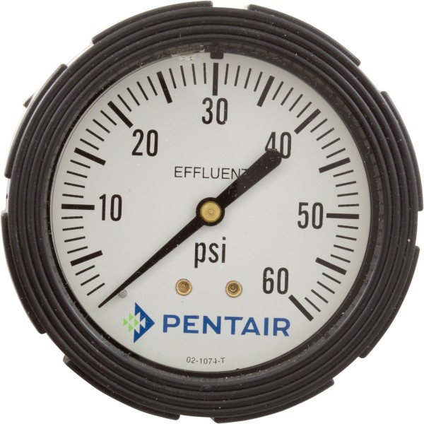 Effluent Pressure Gauge, Paragon Stark, 0-60psi : B4616