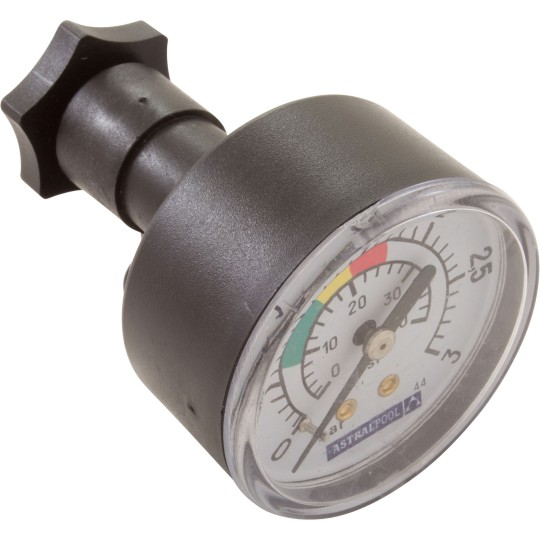 Pressure Gauge Kit, Astral, Back Mount, 1/8" : 4404080104