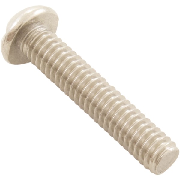 Screw, 8-32 x 1", Pan, Slot, SS :