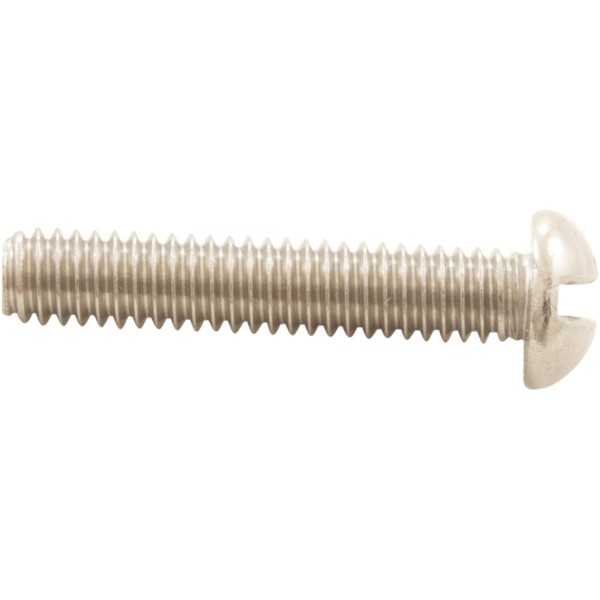 Screw, 8-32 x 1", Pan, Slot, SS :