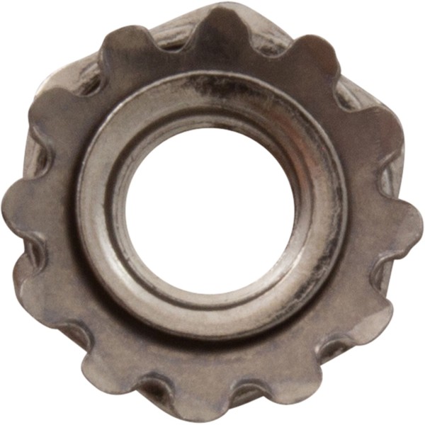 Heater To Board Repair Nut 10-32 Keps Hex S S Plated : 30114