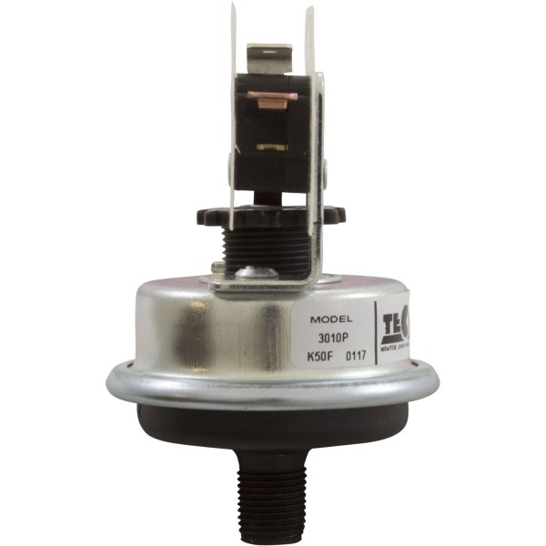 Pressure Switch 3010P, Tecmark, 25A, 1/8"mpt, SPNO, Plastic : 3010P