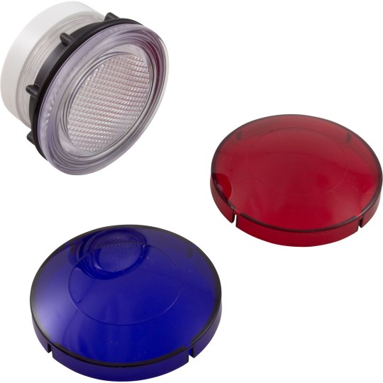 Light Lens Kit, O`Ryan, 2-1/2"hs, 3-1/4"fd, Red&Blue Reflector : 10000BB00000