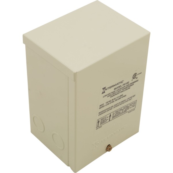 Transformer, Intermatic, 115v, 12v/13v, 100w, Beige, Steel : PX100