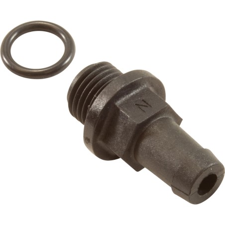 Barb Fitting, LX, 3/8"b x 1/4" MPT, Plastic : BARB14X38