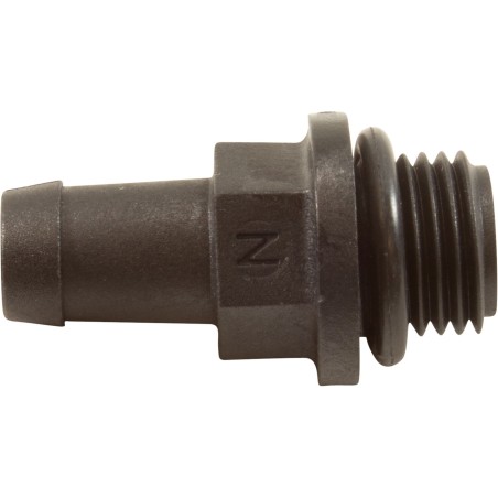 Barb Fitting, LX, 3/8"b x 1/4" MPT, Plastic : BARB14X38