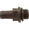 Barb Fitting, LX, 3/8"b x 1/4" MPT, Plastic : BARB14X38