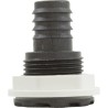 Bulkhead Fitting, Waterway, 3/4"b, Swirl, Dark Gray : 212-1839G-DSG