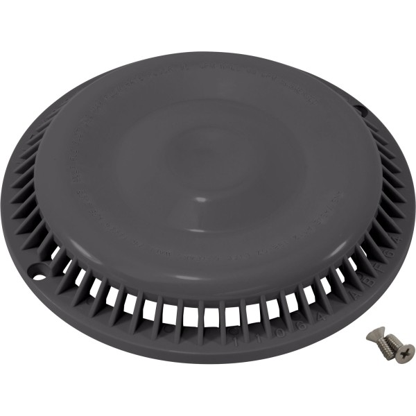 Main Drain Cover, Afras, Anti Vortex, Dark Gray, w/Screws : 11064DKGY