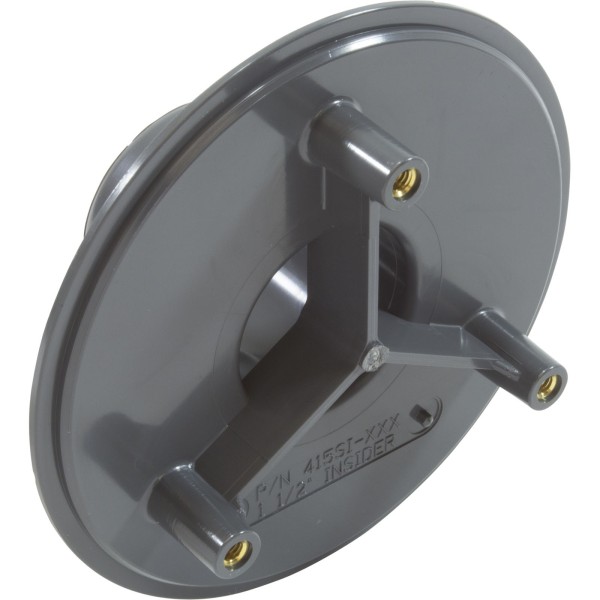 Wall Fitting, Retro 4" dia, 1-7/8"hs, 1-1/2" insider, Dk Gray : 415SI105