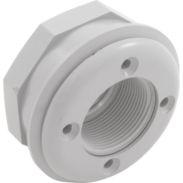 Wall Fitting, CMP, 3"hs, 1-1/2"mpt, 3-1/2"fd, w/Nut, White : 25522-000-000