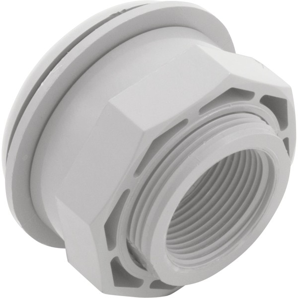 Wall Fitting, CMP, 3"hs, 1-1/2"mpt, 3-1/2"fd, w/Nut, White : 25522-000-000