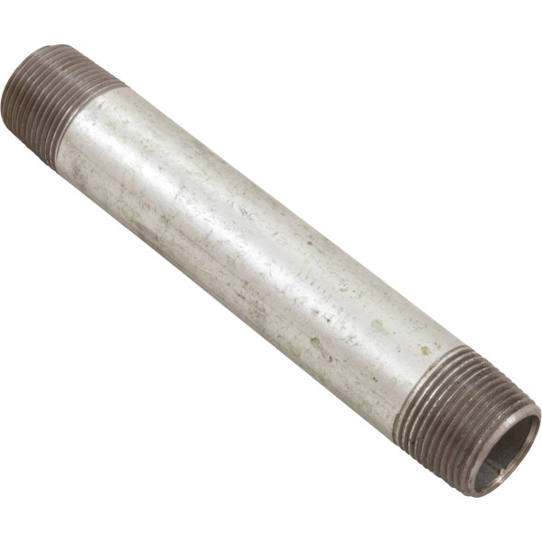 Nipple, Galvanized, 6" x 3/4" Male Pipe Thread : ZNG046