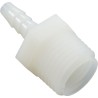 Barb Adapter, 1/4" Barb x 1/2" Male Pipe Thread, Nylon : 61132