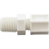 Compression Fitting, Generic, 1/4"mpt x 1/4" Tube, Plastic :