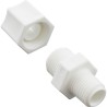 Compression Fitting, Generic, 1/4"mpt x 3/8" Tube, Plastic :