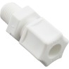 Compression Fitting, Generic, 1/4"mpt x 3/8" Tube, Plastic :