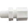 Compression Fitting, Generic, 1/4"mpt x 3/8" Tube, Plastic :