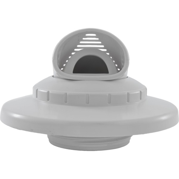 Inlet Fitting, Infusion Venturi, 1-1/2"mpt, w/Flange, White : VRFTHFWH