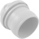 Inlet Fitting, Infusion Venturi, 2" Insider, Glueless, White : VRFSAS2WH