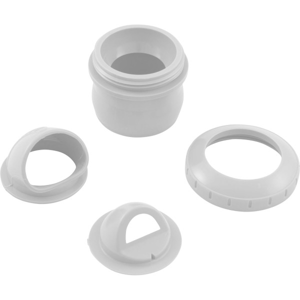 Inlet Fitting, Infusion Venturi, 2" Insider, Glueless, White : VRFSAS2WH