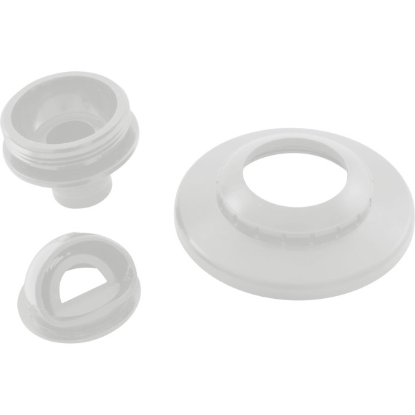 Inlet Fitting, Infusion Vent., 1" Insider Glueless, w/Flg, Wht : VRFSAF1WH