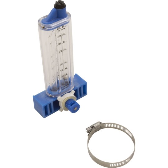 Flowmeter, Rola-Chem Vertical Mount, 1-1/2" PVC, 25-60 GPM : 570341V