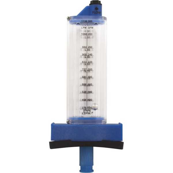 Flow Meter, Rola-Chem Top Mount, 3" PVC, 80-300 GPM : 570371T