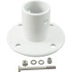 Deck Flange Only, Perma Cast, For Slide, 1.9", White/Aluminum : PF-3119