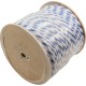 Polypropylene Rope, 1/2"dia, 2 White 1 Blue Strand, 600ft : PPR12600BW