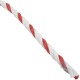 Polypropylene Rope, 1/2"dia, 2 White 1 Red Strand, 600ft : PPR12600RW