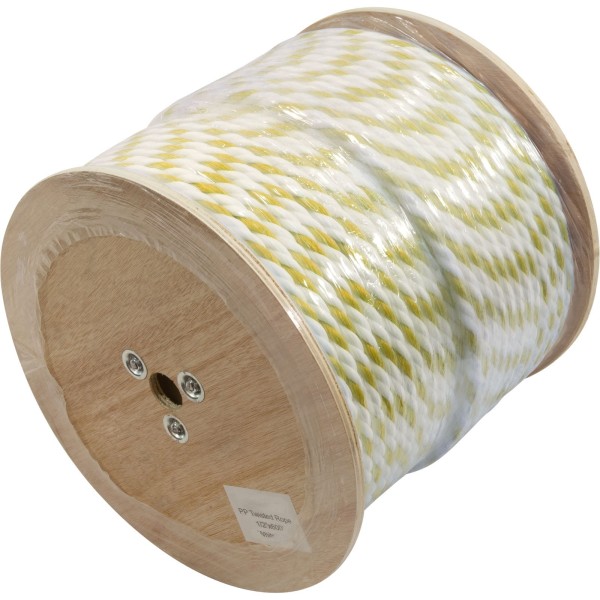 Polypropylene Rope, 1/2"dia, Yellow, 600ft : PPR12600Y