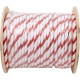 Polypropylene Rope, 3/4"dia, 2 White 1 Red Strand, 300ft : PPR34300RW