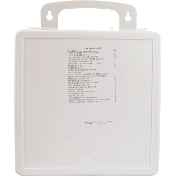 First Aid Kit, Kemp, Plastic, 24 Unit : 10-705