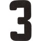 Depth Marker, Number 3, Black : ADM-B 3